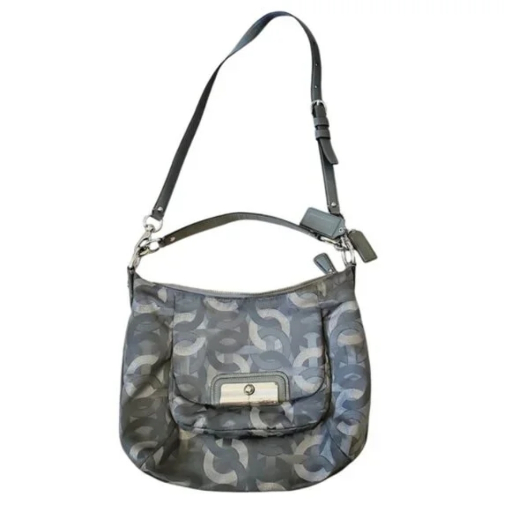 Coach Poppy Y2K Gray/Silver Shoulder Bag